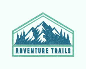 Trekking - Trekking Hiking Mountain logo design