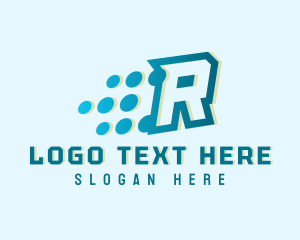 Modern Tech Letter R Logo