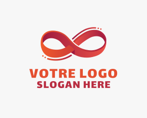 Modern Infinity Ribbon Logo