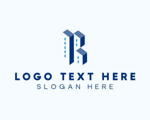 Office Space - Residential Real Estate Building logo design