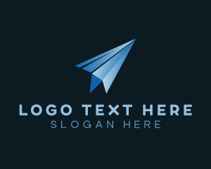 Shipment - Courier Logistics Plane logo design