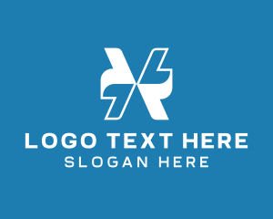 White - Directional Courier Arrow logo design