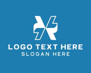 Logistic Services - Directional Courier Arrow logo design