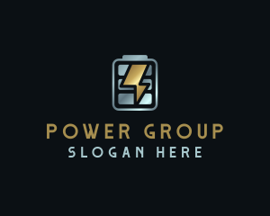 Lightning Battery Charge logo design