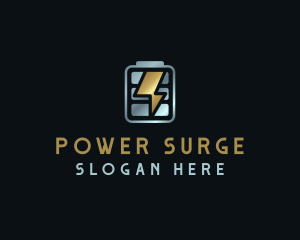 Charge - Lightning Battery Charge logo design