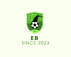 Football - Soccer Goal Shield logo design