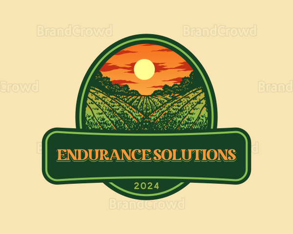 Agriculture Field Farming Logo