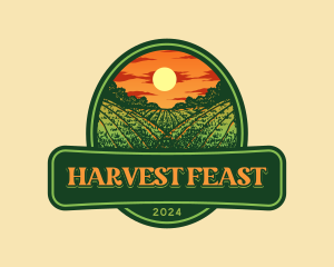 Agriculture Field Farming logo design