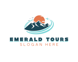 Airplane Mountain Vacation logo design