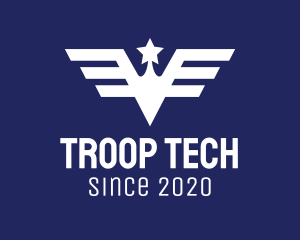 Troop - American Military Badge logo design