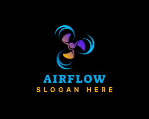 Propeller Turbine Airflow logo design