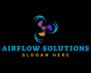 Propeller Turbine Airflow logo design