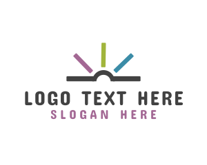 Bookseller - Literature Library Book logo design