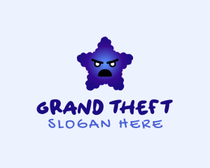 Villain - Angry Blue Star logo design