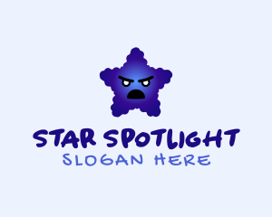 Angry Blue Star logo design