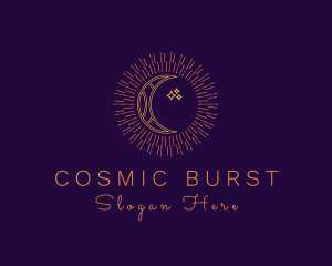 Moon Cosmic Astrology logo design