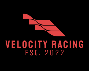 Motorsports - Red Racing Flag logo design