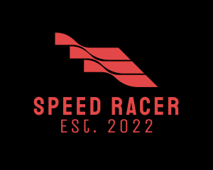 Racing - Red Racing Flag logo design