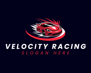 Car Racing Motorsport logo design