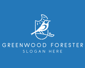 Sparrow Bird Forest logo design