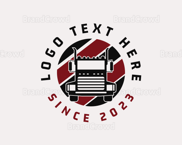 Highway Freight Truck Logo