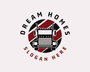 Highway Freight Truck Logo