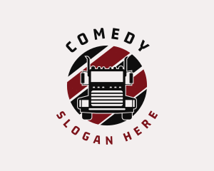 Highway Freight Truck Logo