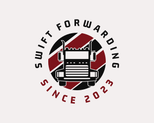 Highway Freight Truck logo design