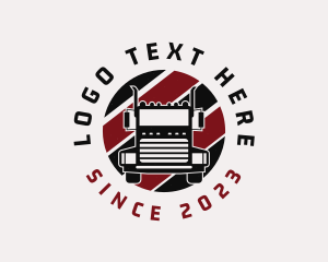 Transport - Highway Freight Truck logo design