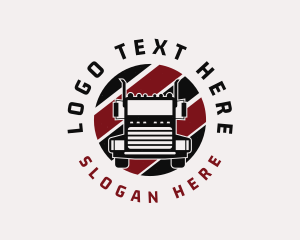 Highway Freight Truck Logo