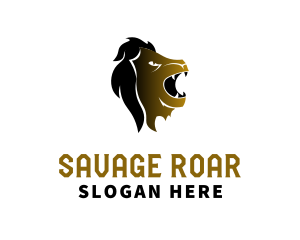 Wild Lion Roar  logo design