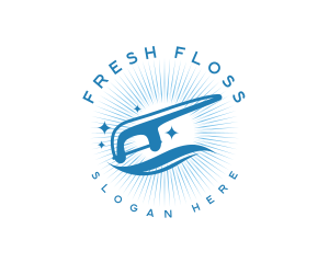 Floss - Dental Flossing Hygiene logo design