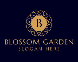 Flora - Golden Flower Mandala logo design