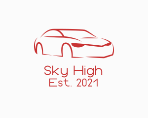Mechanical - Red Luxury Car logo design