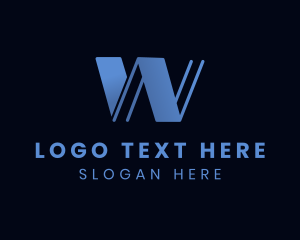 Trading - Business Minimalist Fold Letter W logo design