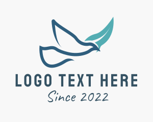 Bird - Religious Holy Dove logo design