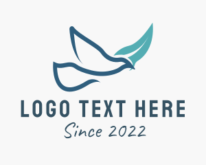 Wildlife - Religious Holy Dove logo design