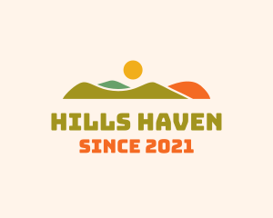 Hills - Multicolor Hill Horizon logo design