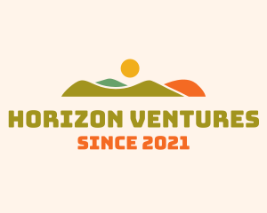 Horizon - Multicolor Hill Horizon logo design