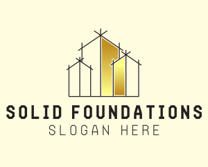 Gold Building Development Logo