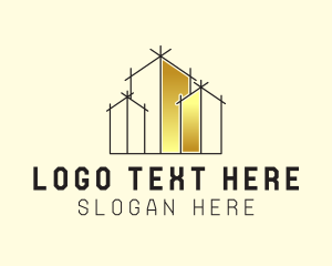 Gold Building Development Logo