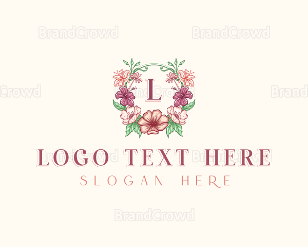 Flower Petal Gardening Logo