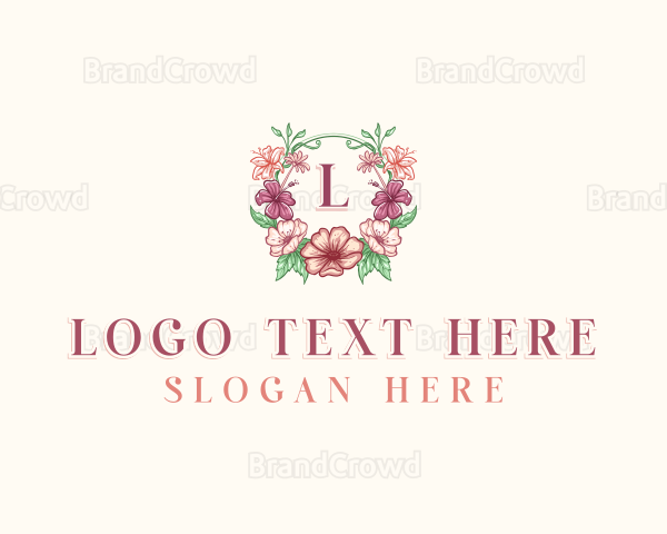 Flower Petal Gardening Logo