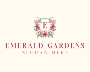 Flower Petal Gardening logo design