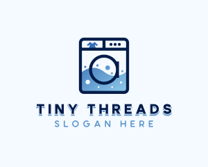 Clothes Washer Laundromat logo design