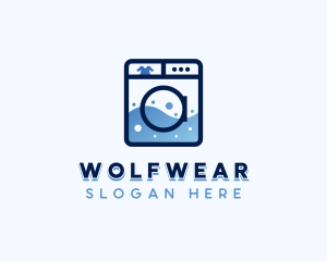 Laundromat - Clothes Washer Laundromat logo design