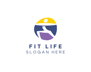 Yoga Fitness Workout logo design