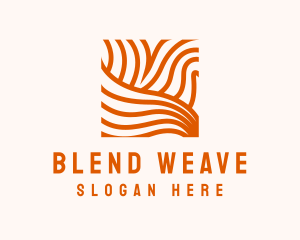 Orange Abstract Lines logo design