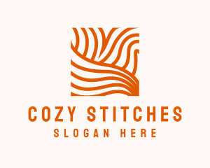 Orange Abstract Lines logo design