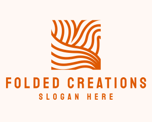 Orange Abstract Lines logo design